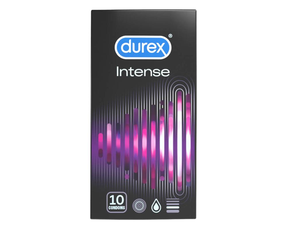 Durex Intense - bordázott és pontozott óvszer (10db) -