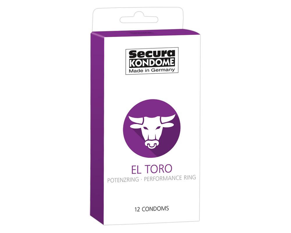 Secura El Toro - potenciagyűrűs óvszerek (12db)