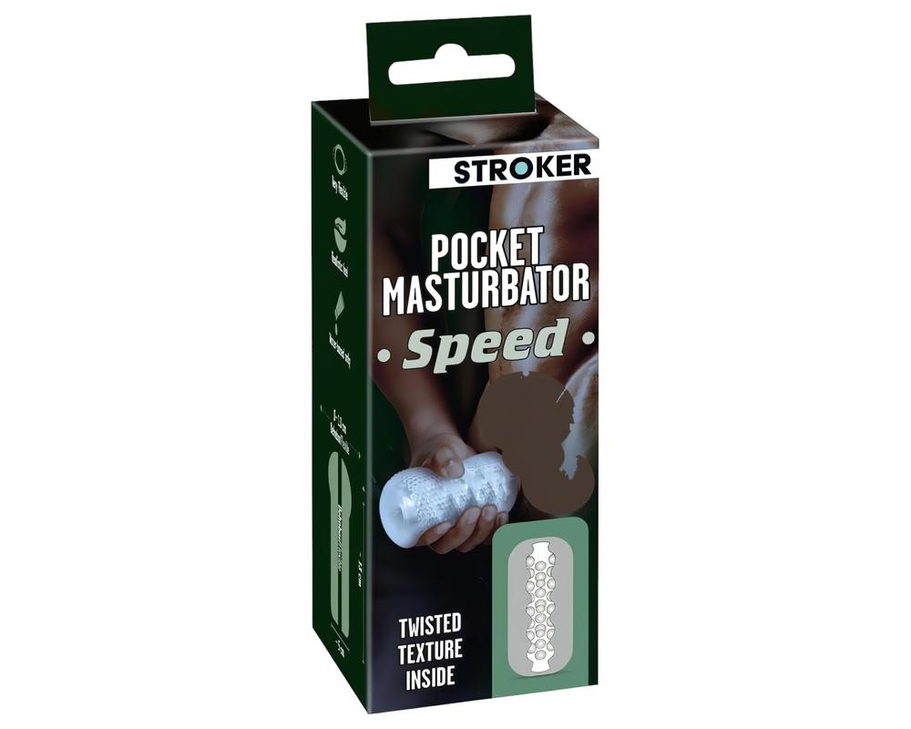  STROKER Speed - műpopsi maszturbátor (áttetsző) akciós termékkép 1