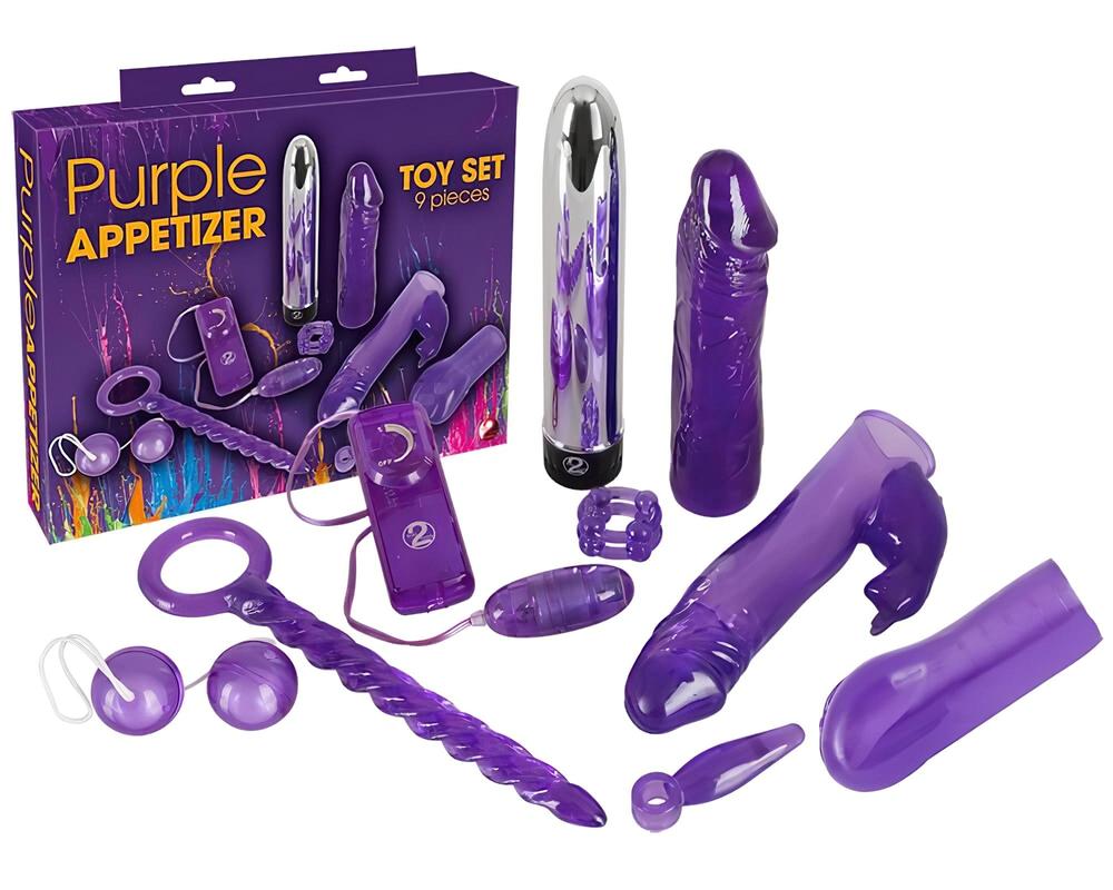  You2Toys - Purple Appetizer - vibrátoros készlet (9 részes) akciós termékkép 1