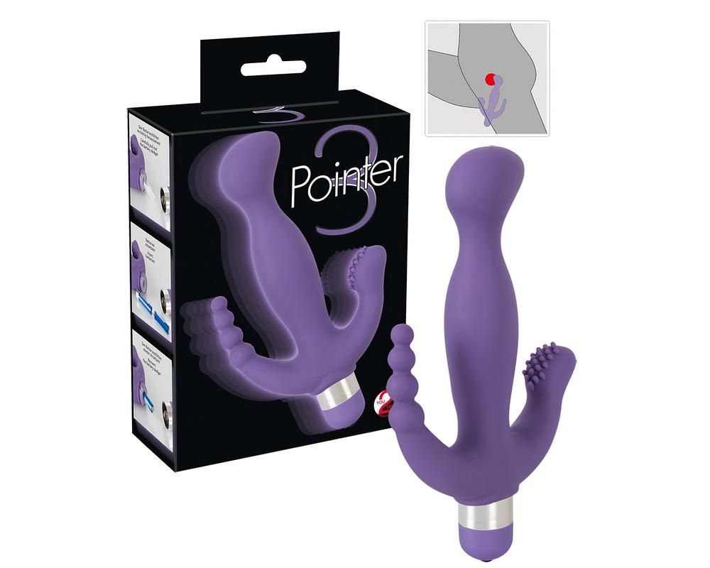  You2Toys - Pointer - Hármas élvezet vibrátor (lila) akciós termékkép 1