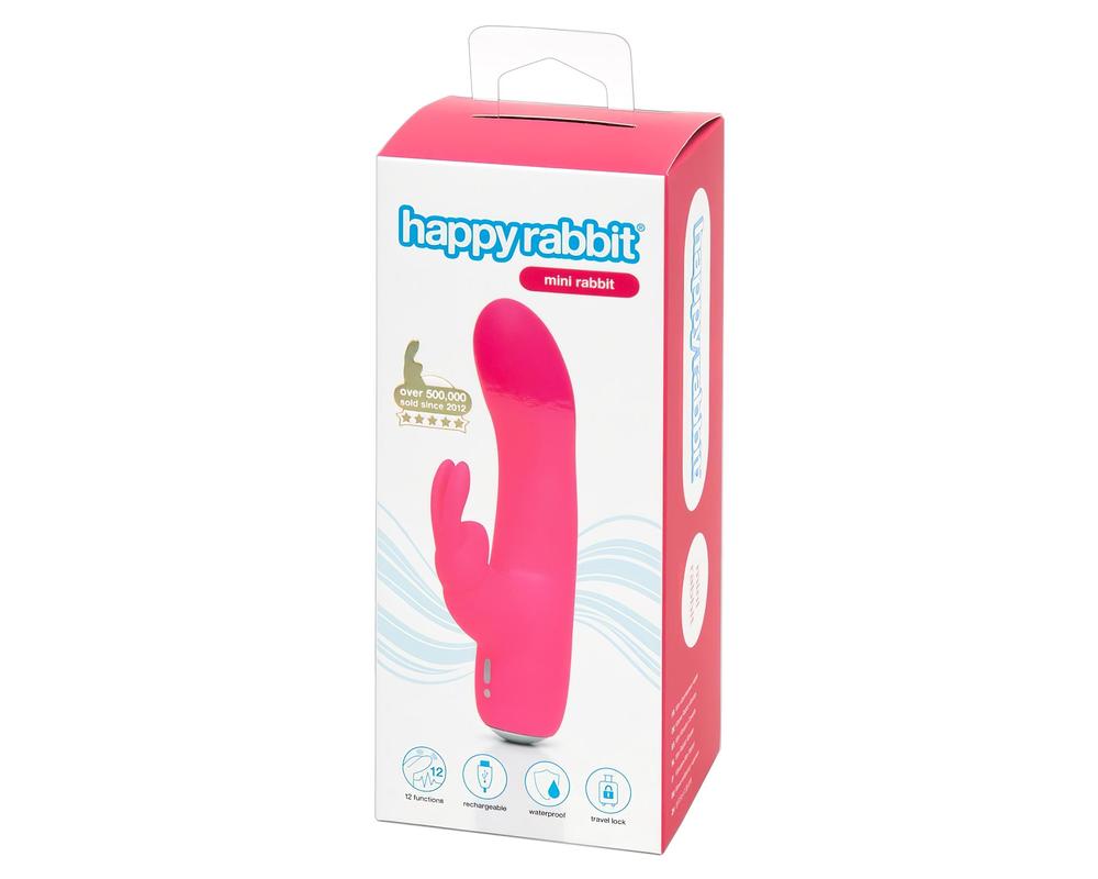  Happyrabbit Mini Rabbit - akkus vibrátor (pink) akciós termékkép 1