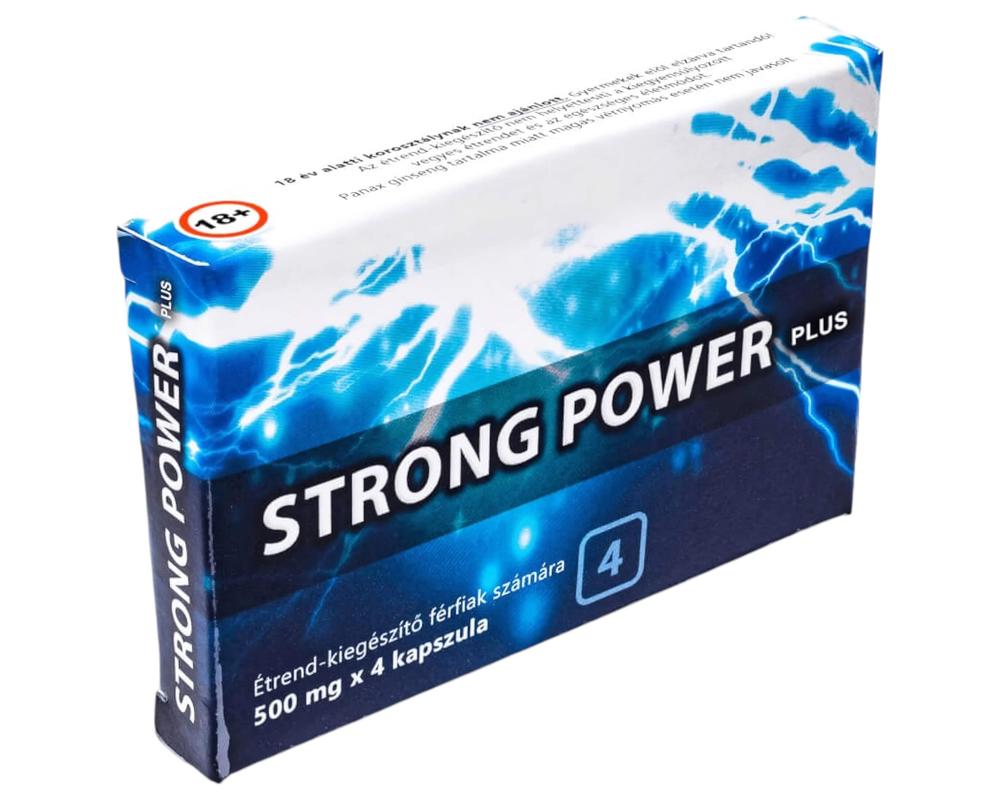  Strong Power Plus - étrend-kiegészítő kapszula férfiaknak (4db) akciós termékkép 1