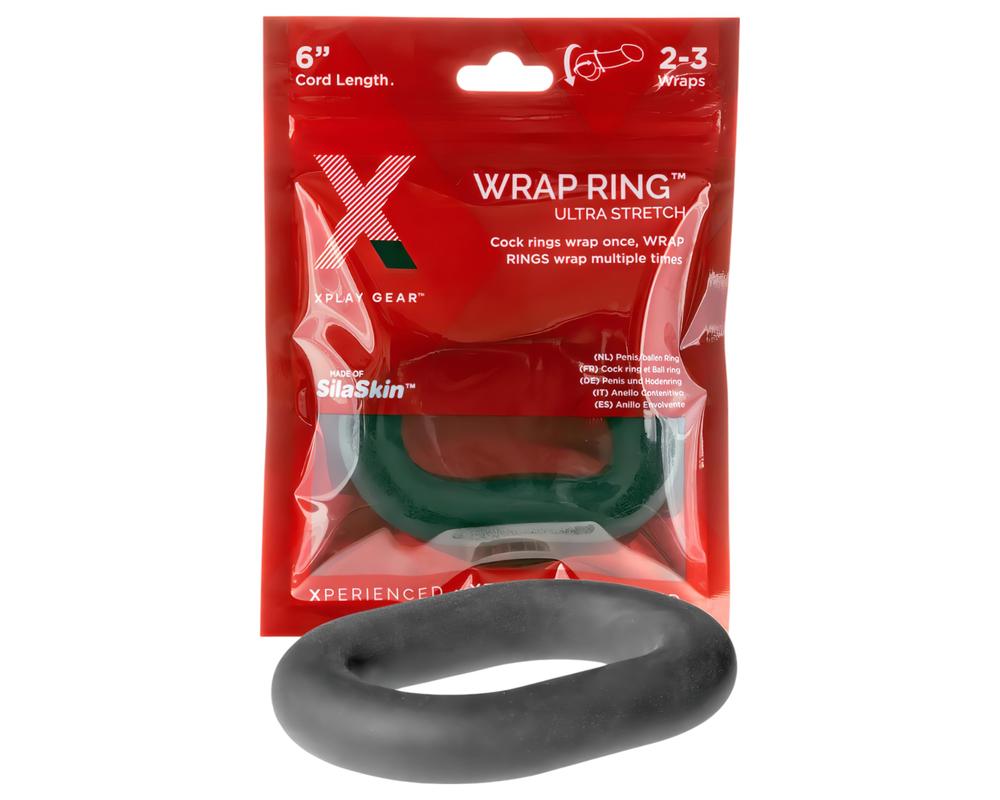  Perfect Fit Ultra Wrap 6 - vastag péniszgyűrű - fekete (15cm) akciós termékkép 1