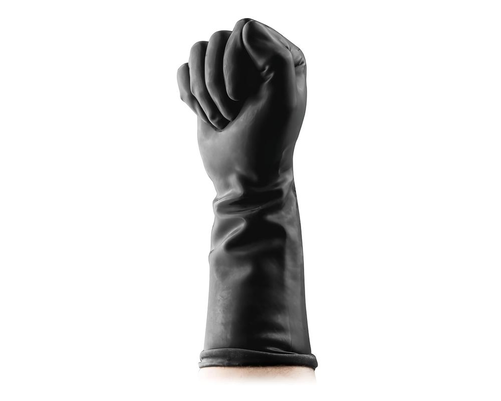  BUTTR Gauntlets - latex öklöző kesztyű (fekete) akciós termékkép 1