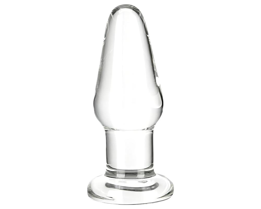  GLAS - klasszikus üveg anál dildó (áttetsző) akciós termékkép 1