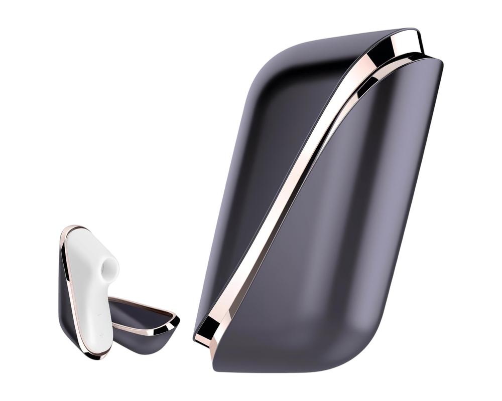 Satisfyer Traveler - utazó akkus csiklóizgató (fekete-fehér) akciós termékkép 1