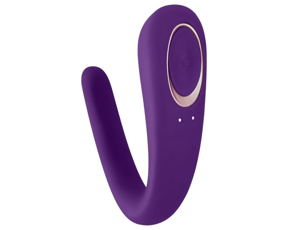  Satisfyer Double Classic - vízálló, akkus párvibrátor (lila) akciós termékkép 1